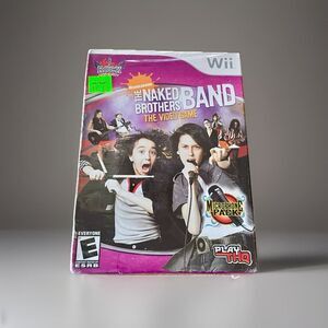 Nintendo Wii The Naked Brothers Band With Microphone Set Sealed Brand New